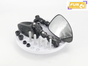 BangRen Rearview Mirror for Motorcycle Durable Clear Vision HD Mirror Finish Aluminum Alloy