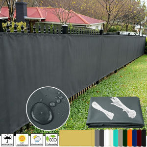 Privacy Shading Cloth Balcony Fence Screen Outdoor Sunshade Net for Garden Wall Backyard Porch Rope Cable Tie Included