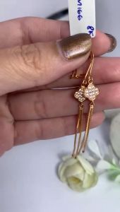 ANTING EMAS KADAR 300% (6KARAT) DAN KADAR 375% (8 KARAT) ANTING WANITA DEWASA REMAJA MODEL TERBARU 2023 ANTING PANJANG MEWAH ANTING EMAS SUPER CANTIK ATM 166