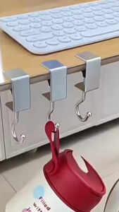 6-Pack Heavy Duty Desk Hooks Clamp On Hangers for Backpacks & Bags No Drill Metal Table Edge Hooks for Office School Dorm