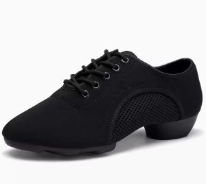 Square Dance Womens Latin Dance Adult Women Professional Teachers Soft Soled Oxford Cloth Dance Shoes
