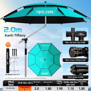 RONGYU | Ô Dù Đi Cá Chống Tia UV Bền