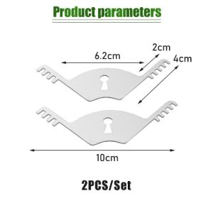 2Pcs Alat Pembuka Kunci Pintu Rumah & Gembok Untuk Tukang Kunci / Lock Pick Tool Portable