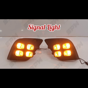 Toyota Hilux Revo (2016-2018) Daylight DRL Foglamp LED Cover Foglight Spotlight Turn Signal Fog Lamp Light Spot Light 2016 2017 2018