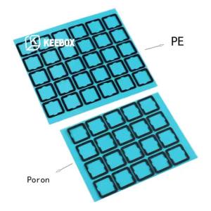 Keebox 120 pcs Mechanical Keyboard Switch Pad Dampeners Sheet EVA Poron IXPE For Switches Thocky Sound Keyboard Pad Keyboard