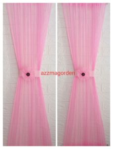 Gorden Jendela Minimalis Terbaru Model Pita Kupu Ikat Tengah kupu Polos Tipis