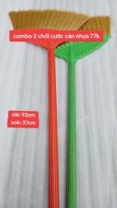 Combo 2 Chổi Sợi Cước Cán Nhựa Dài 92cm NGHĨA KHANG Chổi Quét Nhà Bền Đẹp