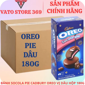 Bánh socola pie cadbury OREO dâu hộp 180g