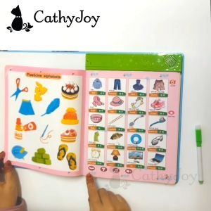 CathyJoy Kids Talking Book English Bahasa Malaysia Smart Learning Audio Electronic Read Alphabet Music Sound Education eBook Kinder Kid Children Buku Belajar 小孩童學習電子有聲發音書