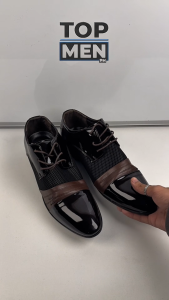TOP MEN PH British style single formal wear pointed toe large size Business Casual School Graduation shoes for JS Prom Graduation Formal Attire and School Season