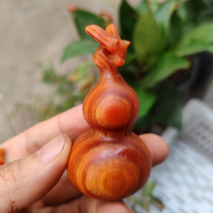 Hand Carved Dragon Head Gourd & Real Wood Sculpture Home Decor: A Journey Through Fujian Province Handmade Wood Carving