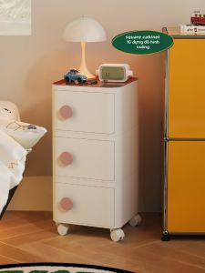 NANGUAHEZI | Bàn Để Bên Cạnh Giường Sáng Tạo Có Bánh Xe