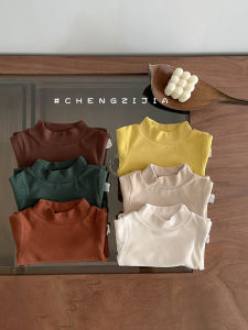 Boys Half Turtleneck Bottoming Shirt Childrens Clothing Kids Spring and Autumn Long Sleeve T-shirt Babys Top Inner Wear Autumn Clothing Baby Underclothes