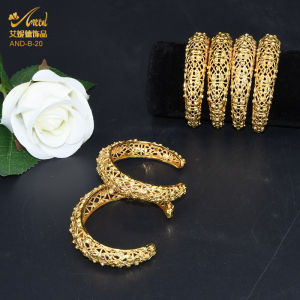 ANIID Nigeria Copper Alloys Bangle Bracelet Jewelry India Africa Women Charm Luxury Bangles Anniversary Party Jewelry Wholesale