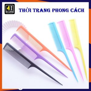Lược Rẽ Ngôi Đầu Nhọn Tạo Kiểu Chuyên Dụng Cho Salon Màu Pastel Hàn Quốc Dễ Thương - Lược Chải Chia Tóc - Lược Dài Cán Nhọn Cắt Tóc Nam Nữ