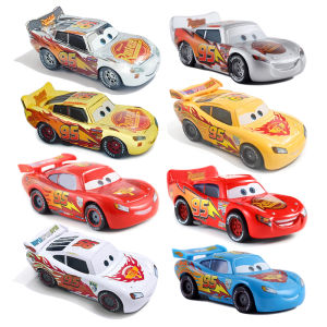 Takara Tomy | Disney Pixar Cars 2 Cars 3 95 Gilding Lightning McQueen Model Toy Car 1:55 Metal Die Casting Childrens Gifts Racing Car Toys