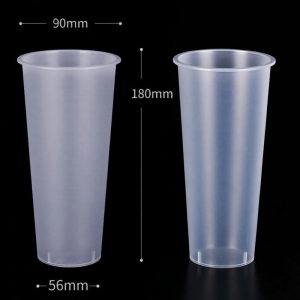 Disposable Clear Plastic Drink Cup 90mm With Lid