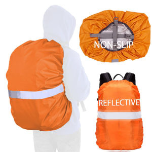Waterproof Backpack Rain Cover Reflective with Strap 15L-65L Rucksack Cover Upgraded Cross Buckle Hiking Camping Cycling