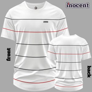 Kaos Distro Inocent WhiteStripe Katun Combed 24s