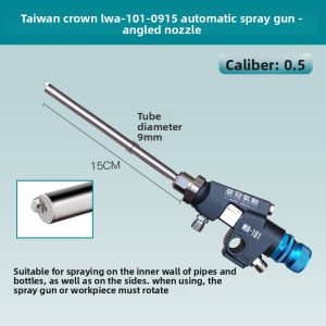 TAIGUAN | Air-powered Spray Gun with Extended Rod and Angled Nozzle