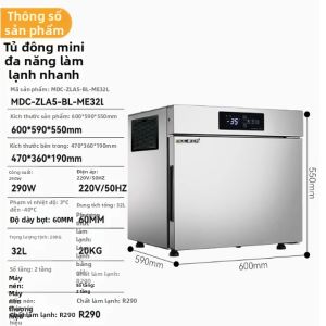 MAIDACHU | Tủ Đông Làm Đá Bằng Nitơ Lỏng Nhanh Chóng -45°C