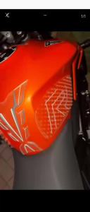 Motorcycle 3D Fuel Tank Stickers Transparent Rubber Anti-Slip Pad Tank Grip For Triumph Street Triple 675R Street Triple 765RS/R