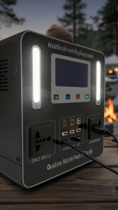 1200W/2400W Portable Power Supply – Solar Generator with DC USB Output Fast Charging Station for Outdoor Home Backup
