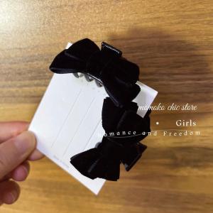 คลิปหนีบผมผ้ากำมะหยี่สีดำ คลิปหนีบผมรูปผีเสื้อขนาดเล็ก สไตล์ญี่ปุ่นและเกาหลี ของใหม่ 2025 SweetyJa คลิปหนีบผมสำหรับผู้หญิง