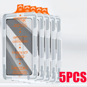 5PCS Easy Install Screen Protector For Samsung S24 S25 S26 Ultra S23 S22 S21 Plus Privacy Anti-Spy Tempered Glass Dust Free Film