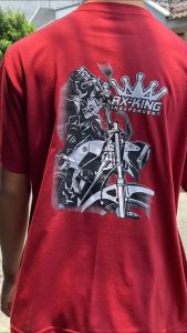 KAOS ATASAN OBLONG DISTRO PRIA DEWASA LENGAN PENDEK GAMBAR DEPAN BELAKANGT-SHIRTKEKINIRX-KING-707
