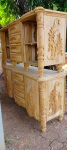 BUFET UKIR KIANSANTANG KAYU JATI