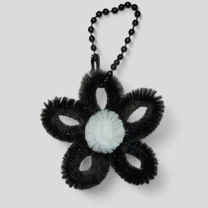 Gantungan Tas Bunga | Kawat Bulu | Souvenir Keychain Lucu