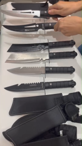 มีดแล่เนื้อพร้อมซอง มีดทำอาหาร หั่นแล่เนื้อ ซอยผัก เลาะกระดูก มี6แบบให้เลือก มีดทำครัว