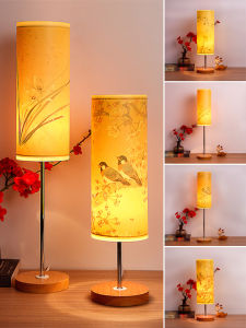 Chinese Ancient Style Light Always on Small Night Lamp Bedside Lamp Dimmable USB Rechargeable Plug-in Dual-Purpose Table Lamp Bedroom Warm Light Ins