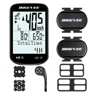 2-in-1 Bike Computer Speed Cadence Sensor Bluetooth&ANT+ Wireless RPM Cycling Speed Sensor for Wahoo/Coosporide/Garmin/Pelotn