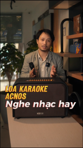 [Tặng dây kết nối TV] Loa karaoke Acnos Acoustic 3. Tặng kèm 2 micro mới 100% bảo hành chính hãng