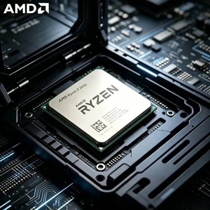AMD | AMD Ryzen 5 2600 Original Desktop CPU 6C/12T 3.4-3.9GHz Unlocked Fit AM4 Mainboard Gaming Creation Office Multitasking