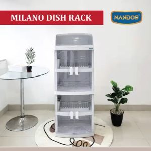 RAK PIRING PLASTIK NAIBA MILANO NANDOS PINTU TRANSPARANT PREMIUM JUMBO [NAIBOX]
