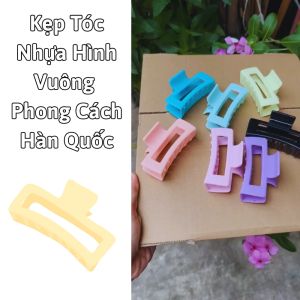 Kẹp Tóc Nhựa Hình Vuông Phong Cách Hàn Quốc Thời Trang Cho Nữ Xinh Xắn  Nhìu Màu Sắc .