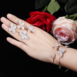 SEQUITO เพชรสังเคราะห์ AAA เคลือบเงินกุหลาบทองแบบเรียบง่ายทรงหญ้าสี่ส่วนต่างหูเม็ดกลมเล็กสำหรับผู้หญิง SE700เครื่องประดับสำหรับงานเลี้ยงประจำวัน