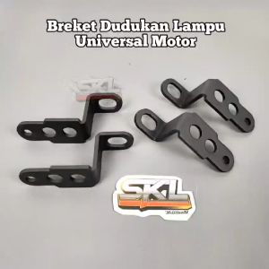 Breket dudukan lampu tembak Universal pasang di dudukan Spion 3 Lubang harga persatuan