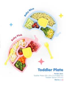 Piring Makan Anak Toddler Plate Tulipware