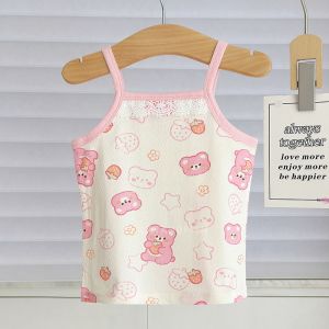 Cotton Sleeveless Vest for Infant Girls Summer