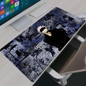 Bandai | Mouse Pad Cool Anime Jujutsu Kaisen Gojo Satoru Large Gaming Mousepad Gamer Laptop Keyboard Mat Computer Cabinet Desk Mat