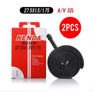 2PCS KENDA Bicycle Inner Tube 26 27.5 29 Inches 1.5/1.75 1.9/2.125 2.3/2.4 AV FV MTB Bike Tires Cycling Butyl Rubber Inner Tube