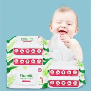 Baby Wet  Unscented 80 sheets Moist Wet Tissue 100% Chlorine Free Baby
