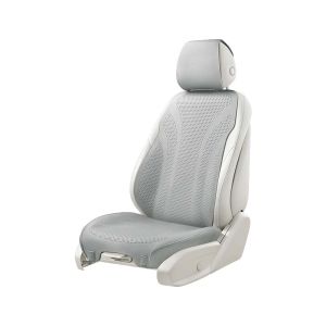 CapitAuto | Luxury Ventilated Napa Leather Thin Rear Car Seat Cover