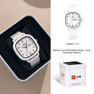 ZGO | Examination Quiet Quartz Watch for Middle School Students with Dual Date Display