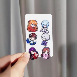 Bandai | Bộ 6 Mô Hình Anime Tranh Men Hình Dáng Dễ Thương Huy Hiệu Hoạt Hình Dùng Trang Trí Ba Lô Áo Khoác Phụ Kiện Cosplay Trâm Cài Sưu Tập Quà Tặng