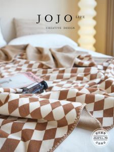 Thick Warm Fleece Blanket JOJOS L PD.Deluxe Velvet Anti-Static Winter Cozy Modern Simple Style All Seasons Bedroom Blanket